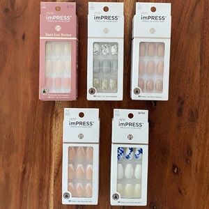 imPRESS No Glue Press-On Nails Bundle (5 Kits)